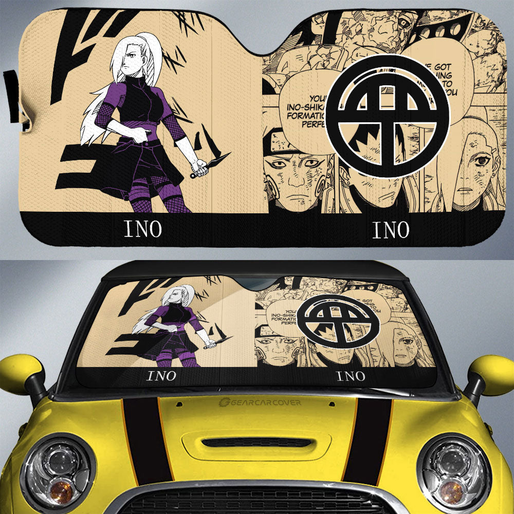 Yamanaka Ino Car Sunshade Custom Anime Car Accessories Manga Color Style - Gearcarcover - 1