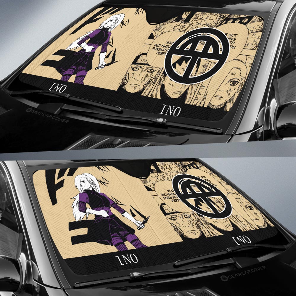 Yamanaka Ino Car Sunshade Custom Car Accessories Manga Color Style - Gearcarcover - 2