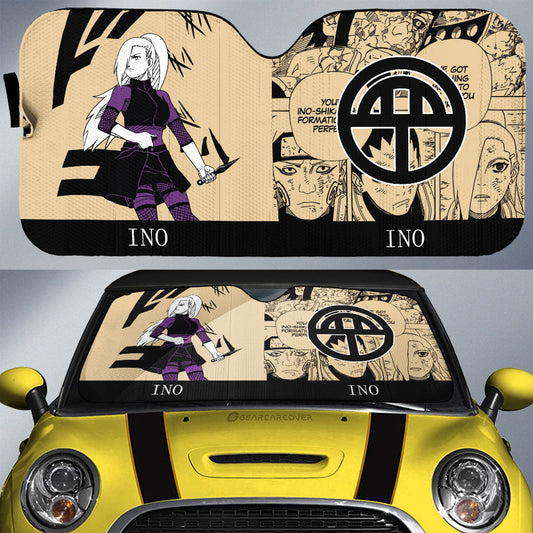 Yamanaka Ino Car Sunshade Custom Car Accessories Manga Color Style - Gearcarcover - 1