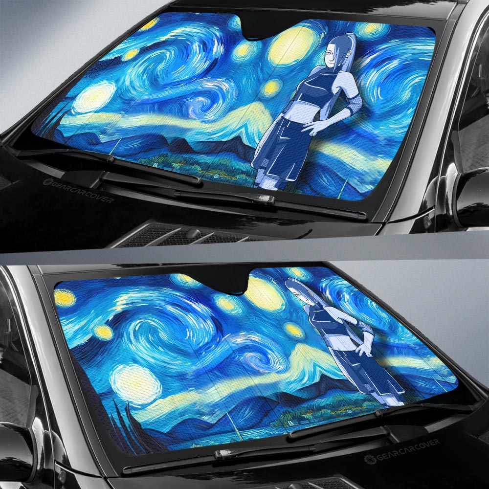 Yamanaka Ino Car Sunshade Custom Starry Night Styles - Gearcarcover - 2