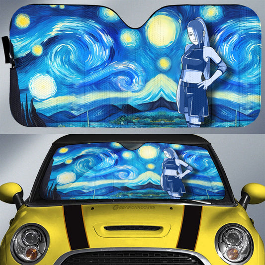 Yamanaka Ino Car Sunshade Custom Starry Night Styles - Gearcarcover - 1