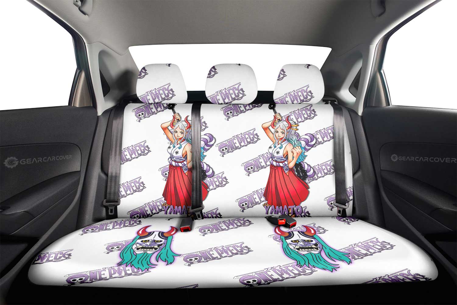 Yamato Car Back Seat Cover Custom One Piece Anime - Gearcarcover - 2