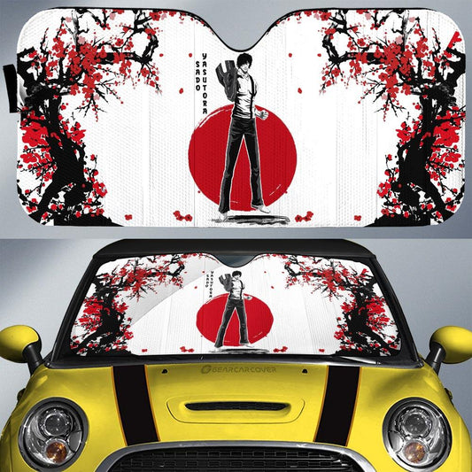 Yasutora Sado Car Sunshade Custom Janpan Style Bleach Car Accessories - Gearcarcover - 1