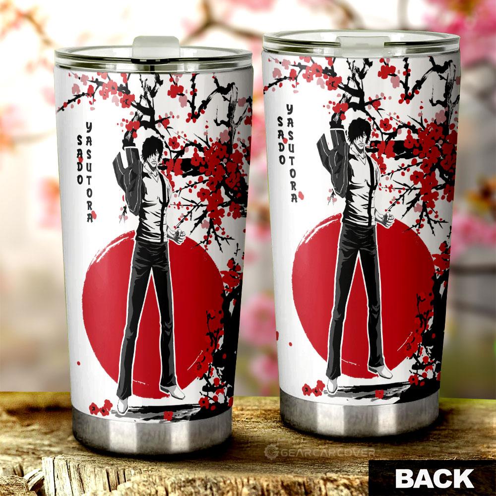 Yasutora Sado Tumbler Cup Custom Japan Style Bleach Car Interior Accessories - Gearcarcover - 3