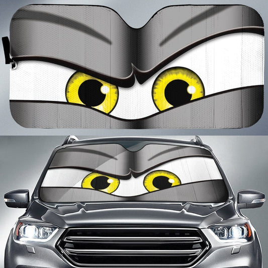Yellow Angry Eyes Car Sunshade - Gearcarcover - 1