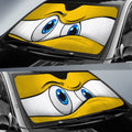Yellow Curious Car Eyes Sun Shade Custom Car Accessories Funny Gifts - Gearcarcover - 2