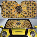 Yellow Sunflower Car Sunshade Custom Car Accessories - Gearcarcover - 1