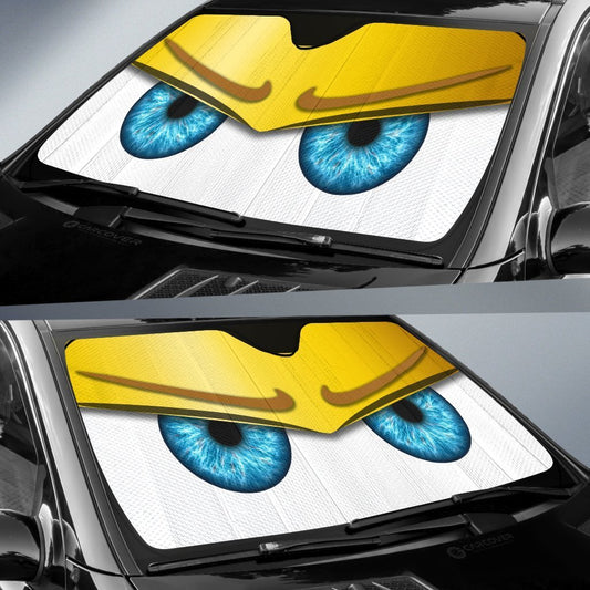 Yellow Unwelcome Car Eyes Sun Shade Custom Car Accessories - Gearcarcover - 2