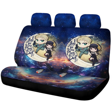 Yor And Loid Forger Car Back Seat Covers Custom Car Accessories - Gearcarcover - 1