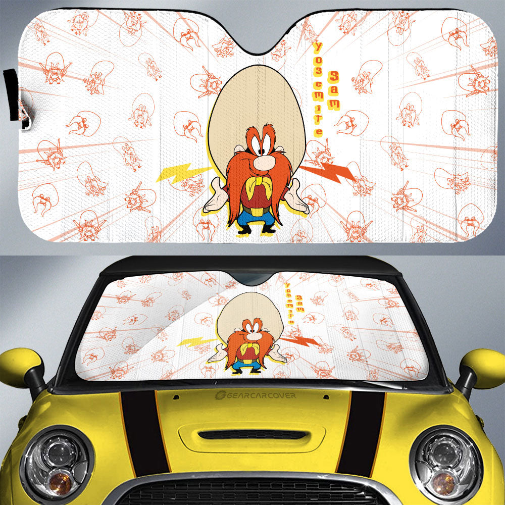 Yosemite Sam Car Sunshade Custom Cartoon Car Accessories - Gearcarcover - 1