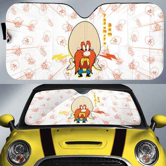 Yosemite Sam Car Sunshade Custom Cartoon Car Accessories - Gearcarcover - 1