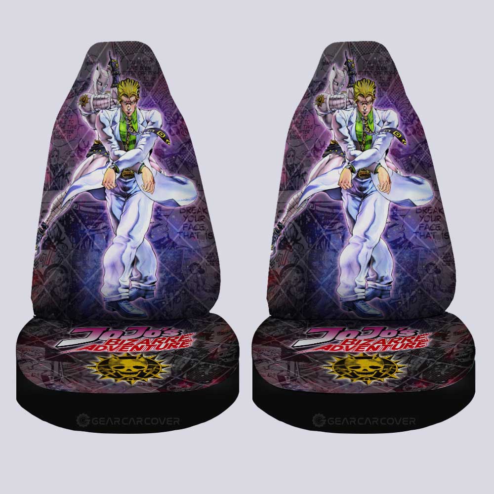 Yoshikage Kira Car Seat Covers Custom Galaxy Style JJBA Car Accessories - Gearcarcover - 4