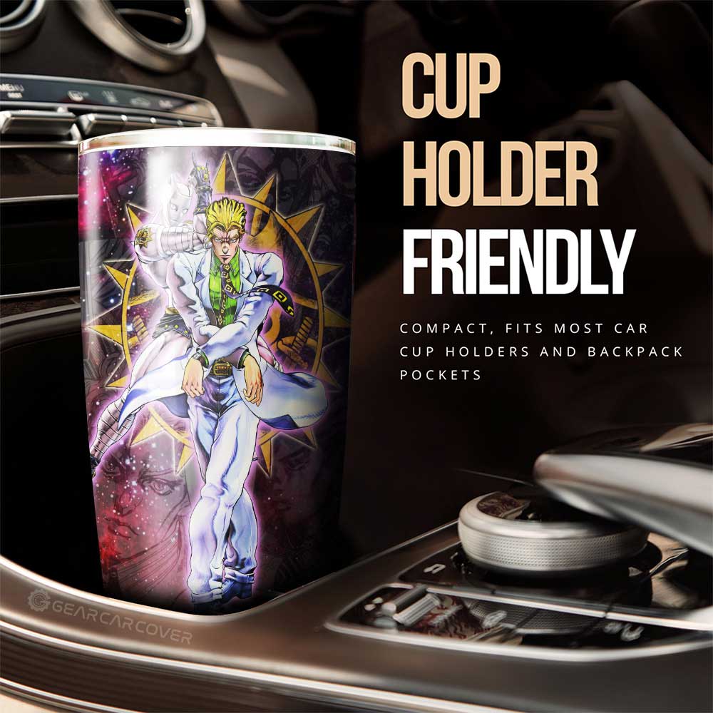 Yoshikage Kira Tumbler Cup Custom JJBA Car Accessories Galaxy Style - Gearcarcover - 2