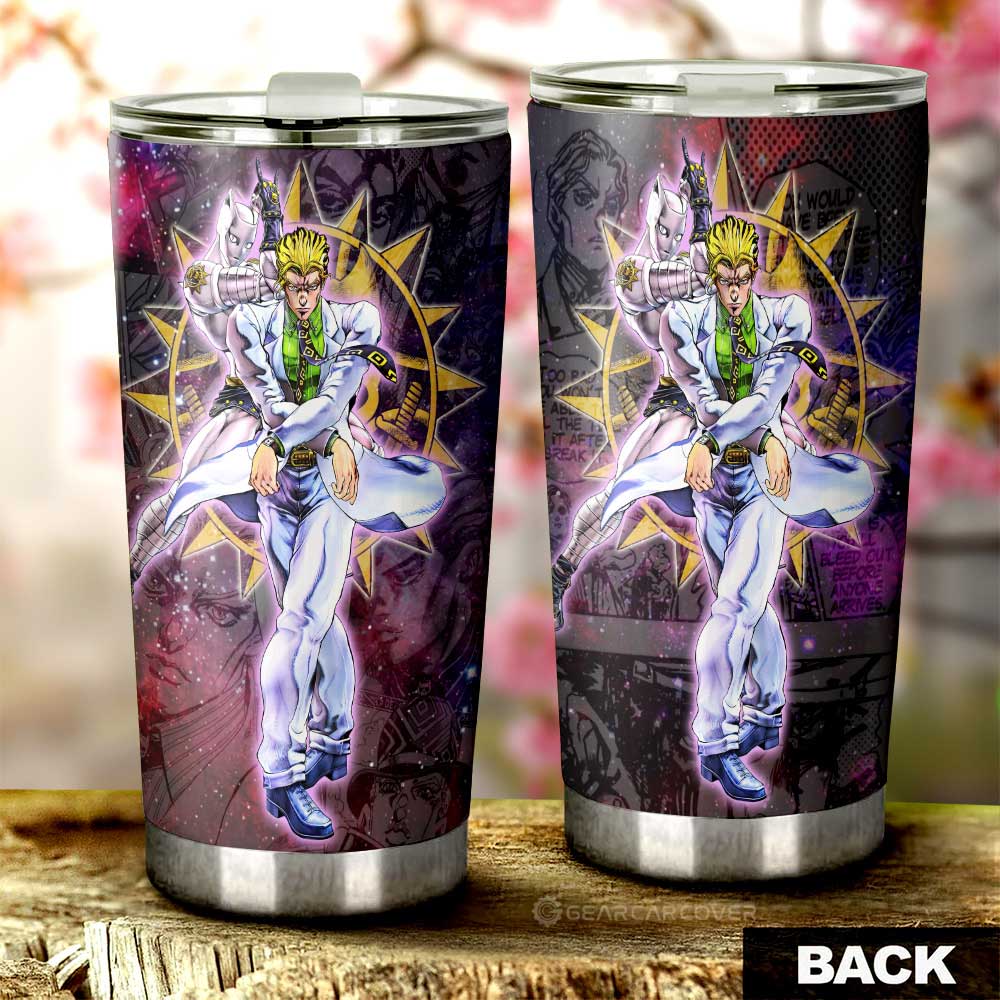 Yoshikage Kira Tumbler Cup Custom JJBA Car Accessories Galaxy Style - Gearcarcover - 3