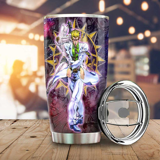 Yoshikage Kira Tumbler Cup Custom JJBA Car Accessories Galaxy Style - Gearcarcover - 1