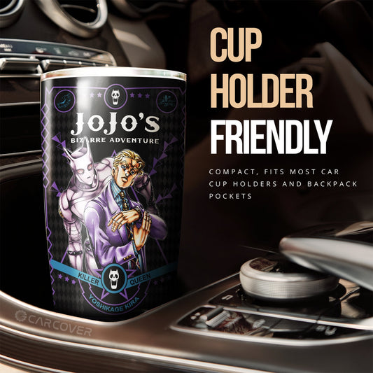 Yoshikage Kira Tumbler Cup Custom JoJo's Bizarre Anime Car Accessories - Gearcarcover - 2