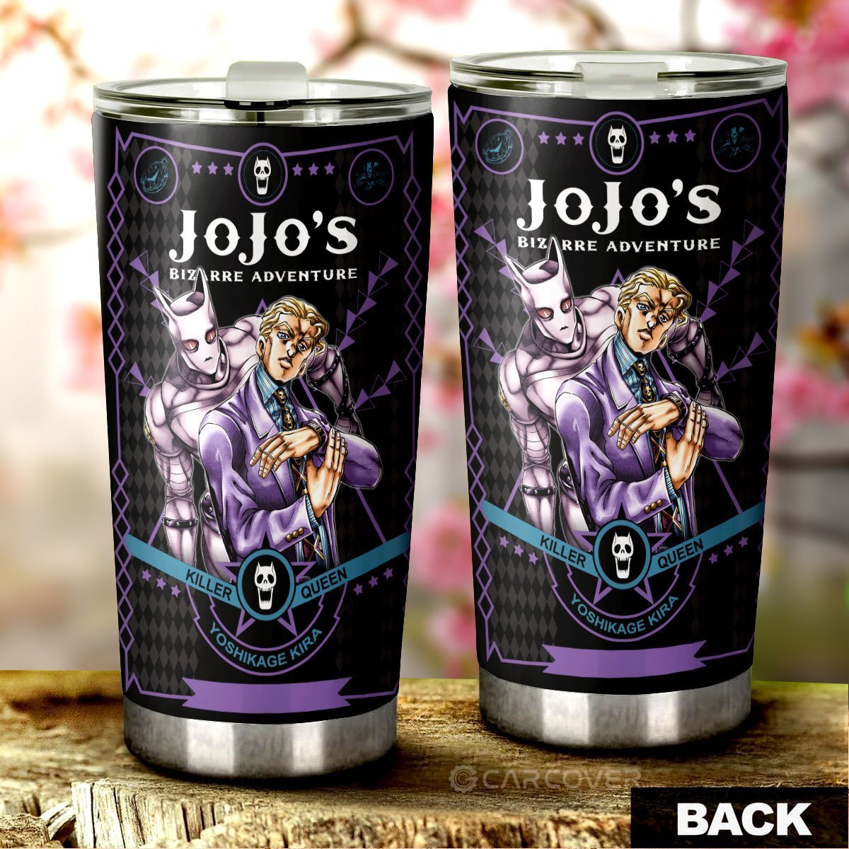 Yoshikage Kira Tumbler Cup Custom JoJo's Bizarre Anime Car Accessories - Gearcarcover - 3