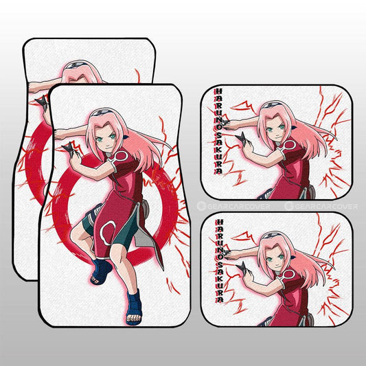 Young Sakura Car Floor Mats Custom For Anime Fans - Gearcarcover - 1