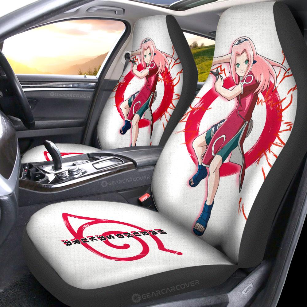 Young Sakura Car Seat Covers Custom For Anime Fans - Gearcarcover - 2