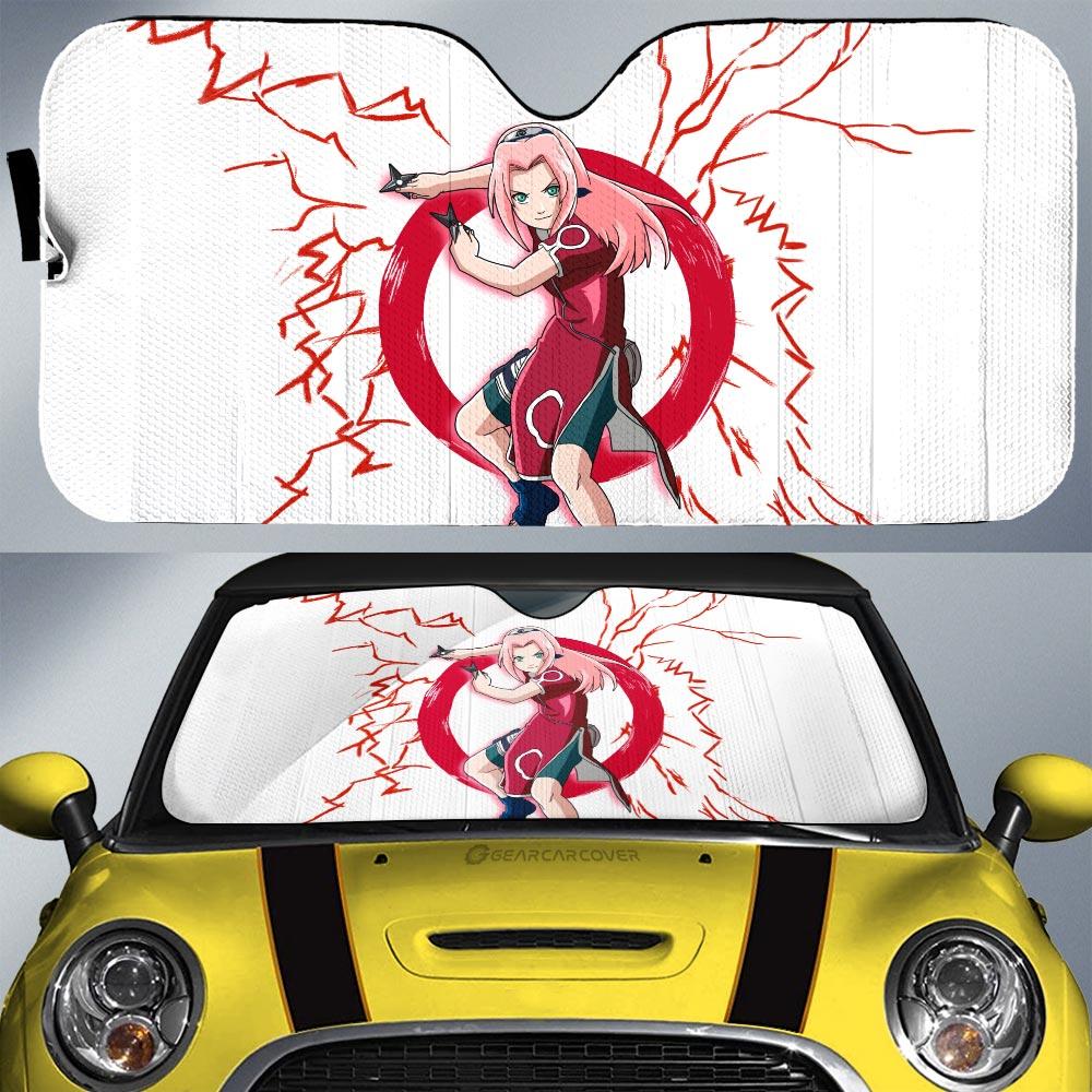 Young Sakura Car Sunshade Custom For Anime Fans - Gearcarcover - 1