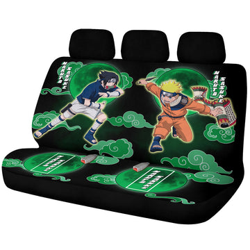 Young Sasuke And Car Back Seat Covers Custom Anime Car Accessories - Gearcarcover - 1