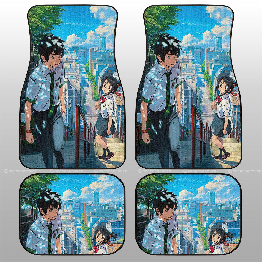 Your Name Car Floor Mats Custom Anime Car Accessories - Gearcarcover - 1
