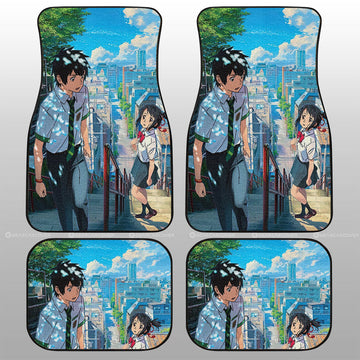 Your Name Car Floor Mats Custom Anime Car Accessories - Gearcarcover - 1