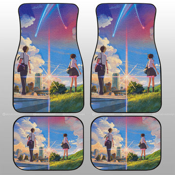 Your Name Car Floor Mats Custom Anime Car Accessories - Gearcarcover - 1