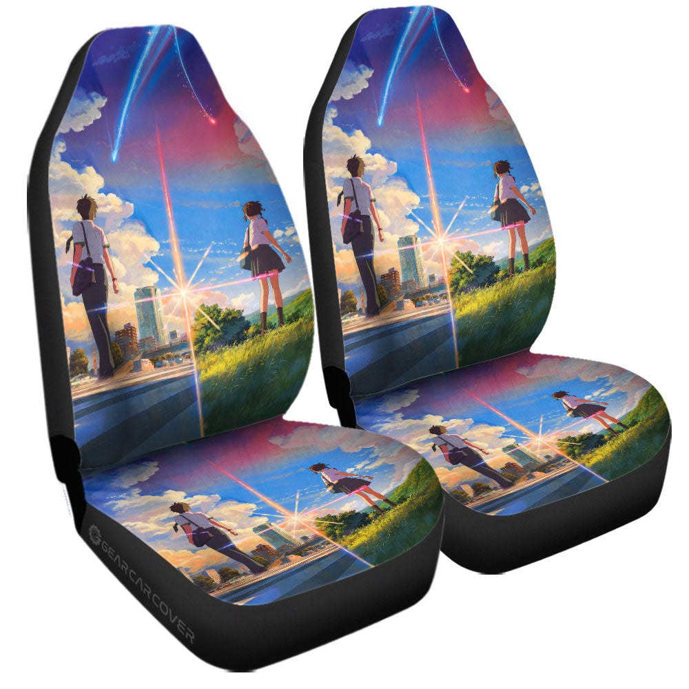 Your Name Car Seat Covers Custom Anime Car Accessories - Gearcarcover - 3