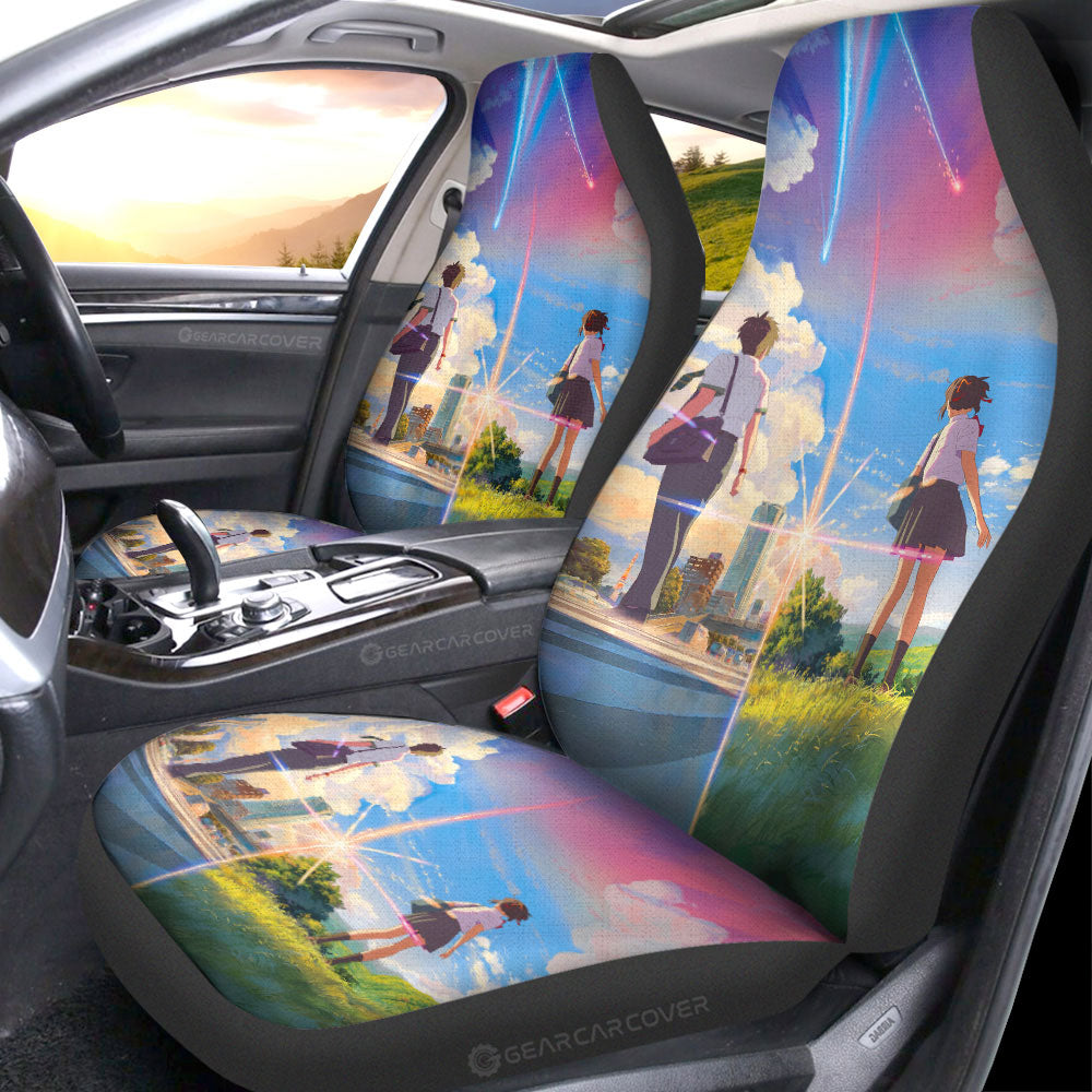 Your Name Car Seat Covers Custom Anime Car Accessories - Gearcarcover - 1