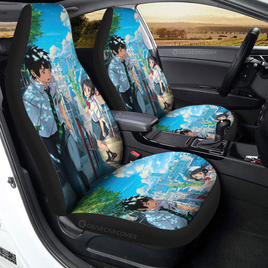 Your Name Car Seat Covers Custom Anime Car Accessories - Gearcarcover - 2