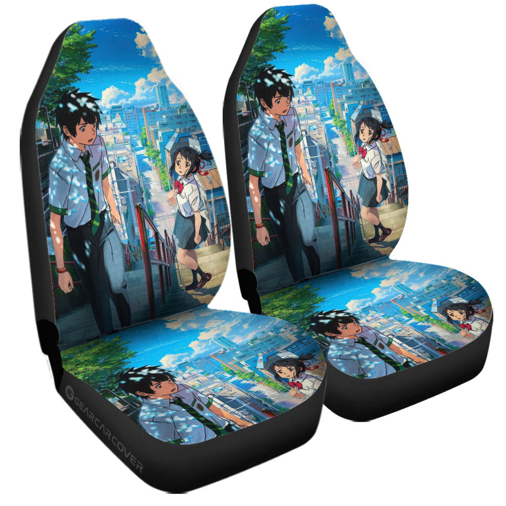 Your Name Car Seat Covers Custom Anime Car Accessories - Gearcarcover - 3