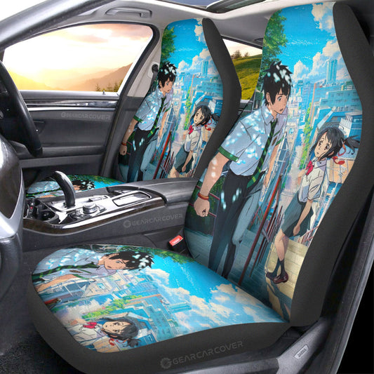 Your Name Car Seat Covers Custom Anime Car Accessories - Gearcarcover - 1