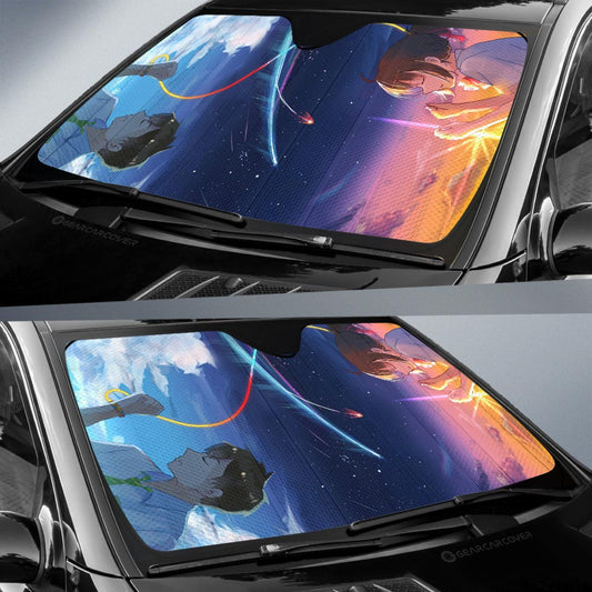 Your Name Car Sunshade Custom Anime Car Accessories - Gearcarcover - 2