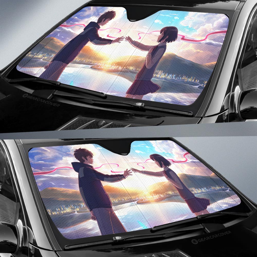 Your Name Car Sunshade Custom Anime Car Accessories - Gearcarcover - 2