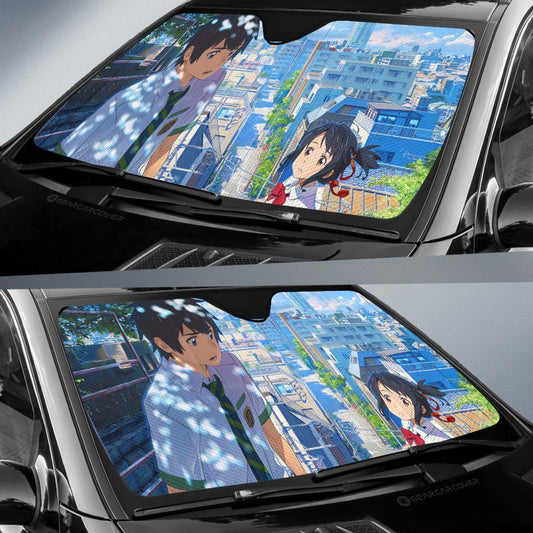 Your Name Car Sunshade Custom Anime Car Accessories - Gearcarcover - 2