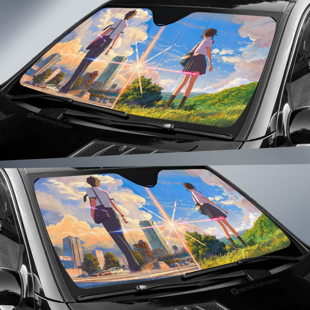 Your Name Car Sunshade Custom Anime Car Accessories - Gearcarcover - 2