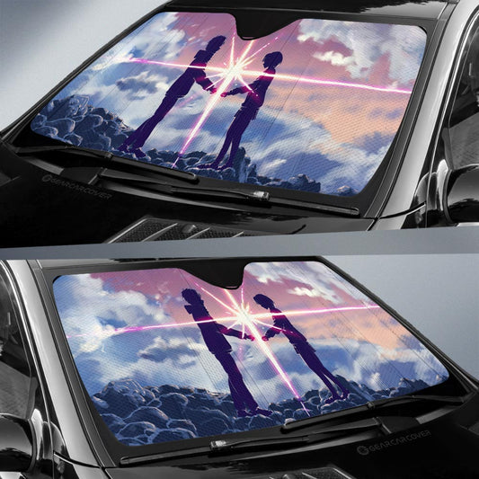 Your Name Car Sunshade Custom Anime Car Accessories - Gearcarcover - 2