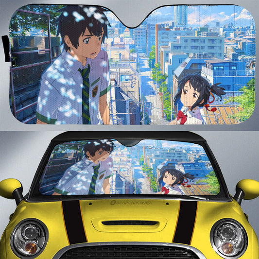 Your Name Car Sunshade Custom Anime Car Accessories - Gearcarcover - 1