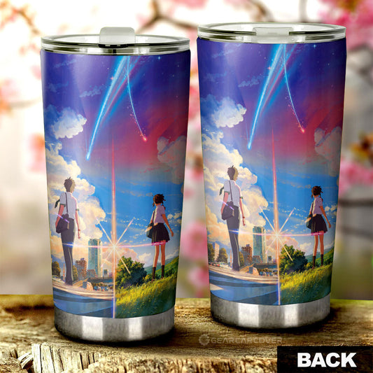 Your Name Tumbler Cup Custom Anime Car Accessories - Gearcarcover - 2