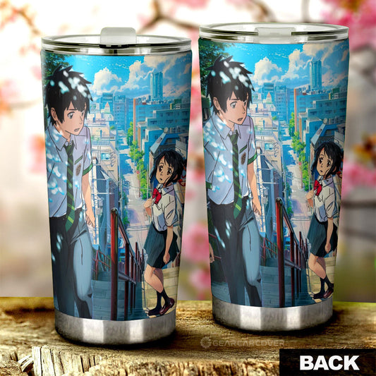 Your Name Tumbler Cup Custom Anime Car Accessories - Gearcarcover - 2