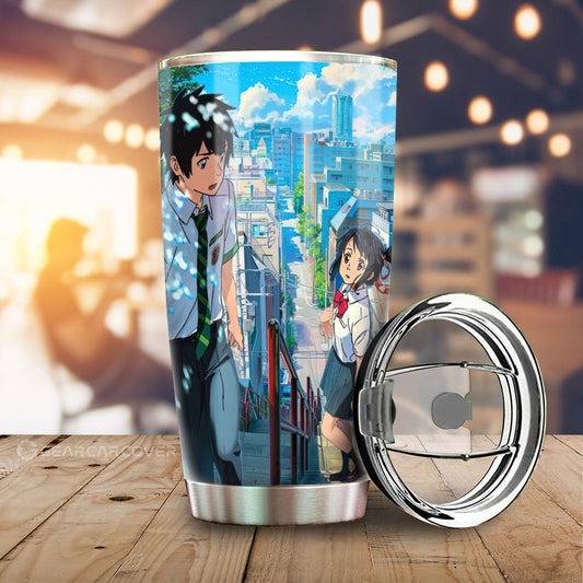 Your Name Tumbler Cup Custom Anime Car Accessories - Gearcarcover - 1