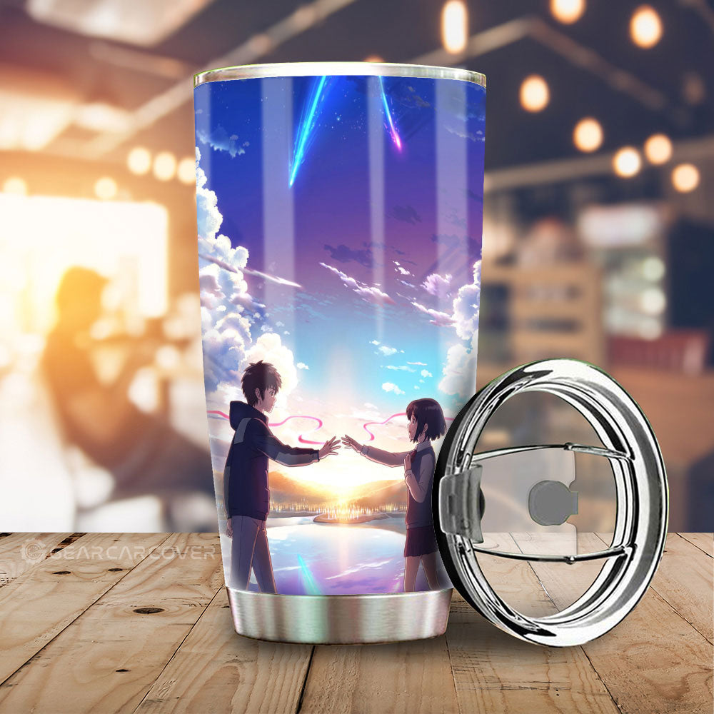 Your Name Tumbler Cup Custom Anime Car Accessories - Gearcarcover - 1
