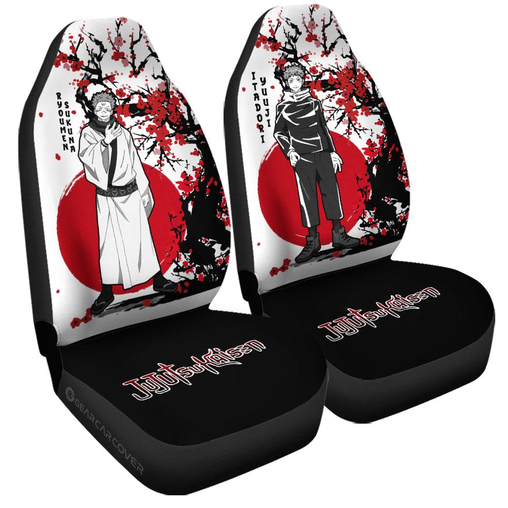 Yuji Itadori And Ryomen Sukuna Car Seat Covers Custom Japan Style Car Accessories - Gearcarcover - 3