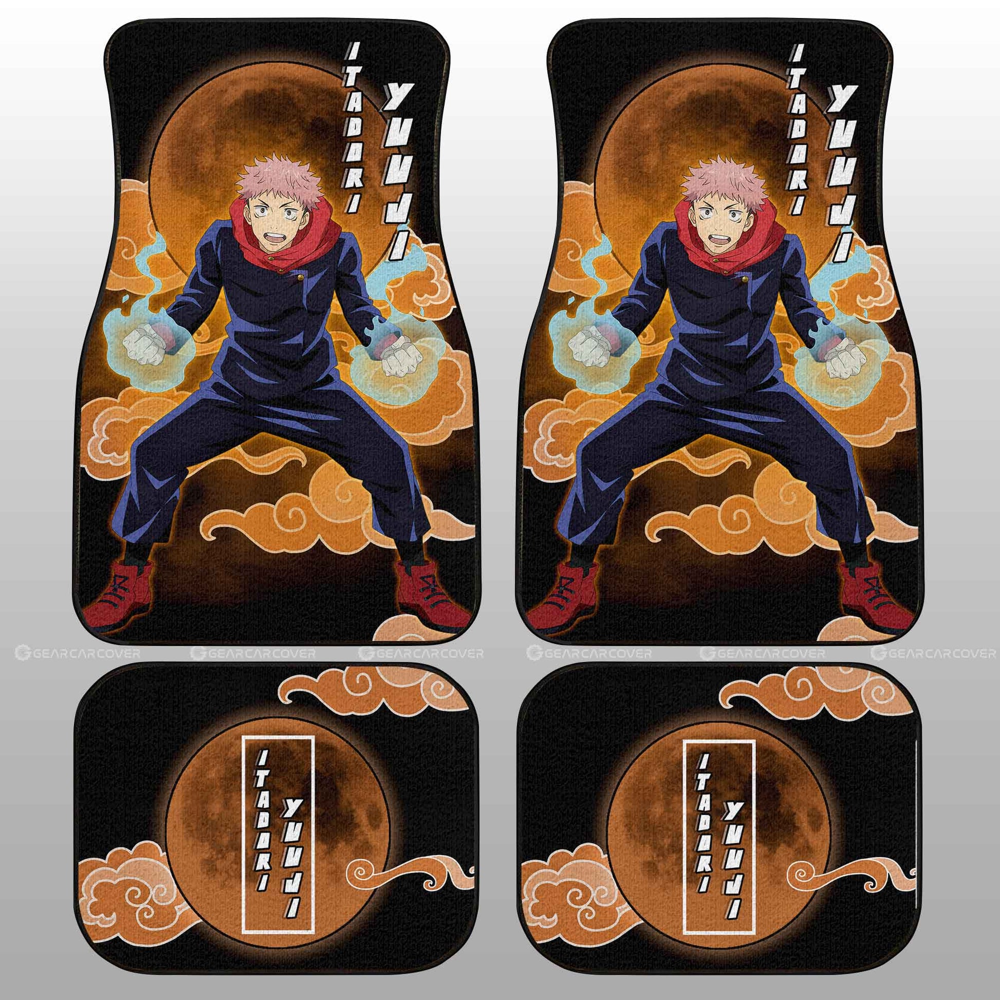 Yuji Itadori Car Floor Mats Custom Car Interior Accessories - Gearcarcover - 2