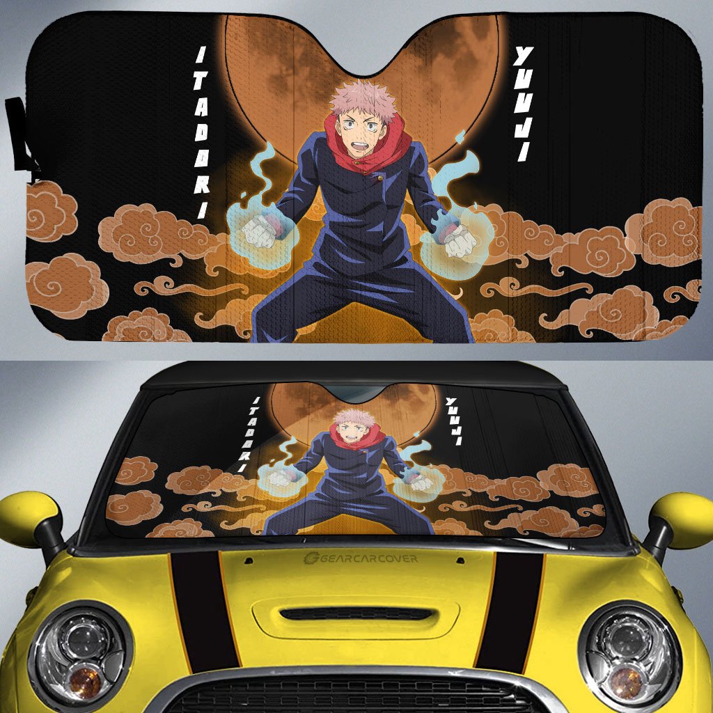 Yuji Itadori Car Sunshade Custom Car Accessories - Gearcarcover - 1