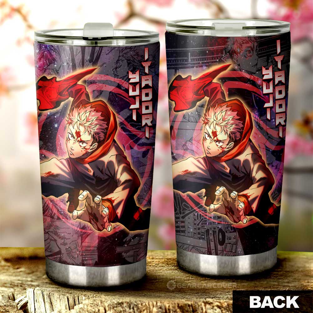 Yuji Itadori Tumbler Cup Custom Galaxy Manga Style - Gearcarcover - 3