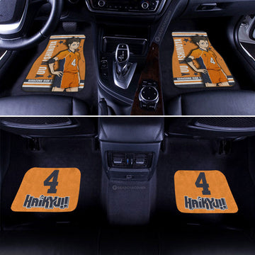 Yuu Nishinoya Car Floor Mats Custom Car Accessories - Gearcarcover - 1