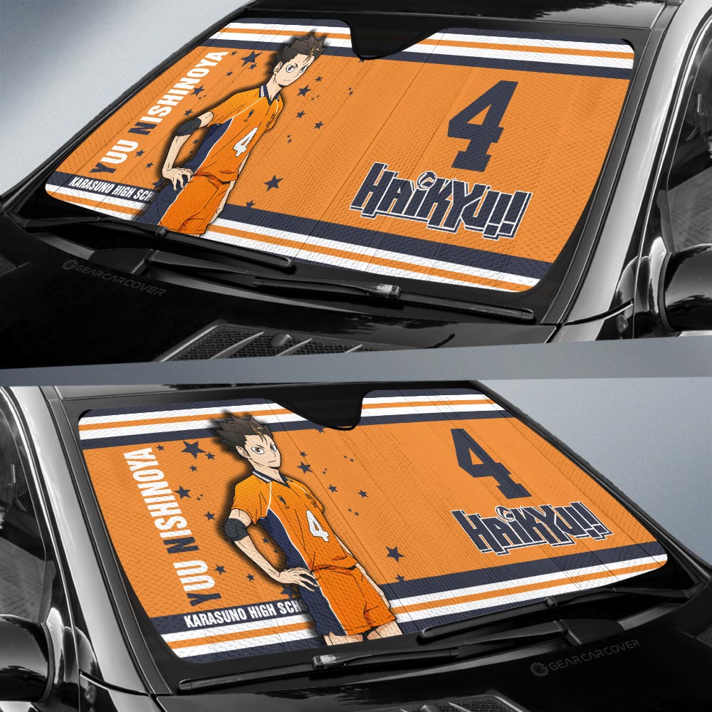 Yuu Nishinoya Car Sunshade Custom Car Accessories - Gearcarcover - 2