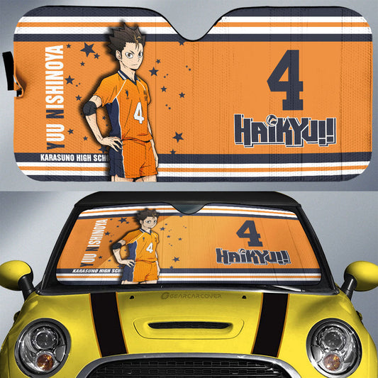 Yuu Nishinoya Car Sunshade Custom Car Accessories - Gearcarcover - 1